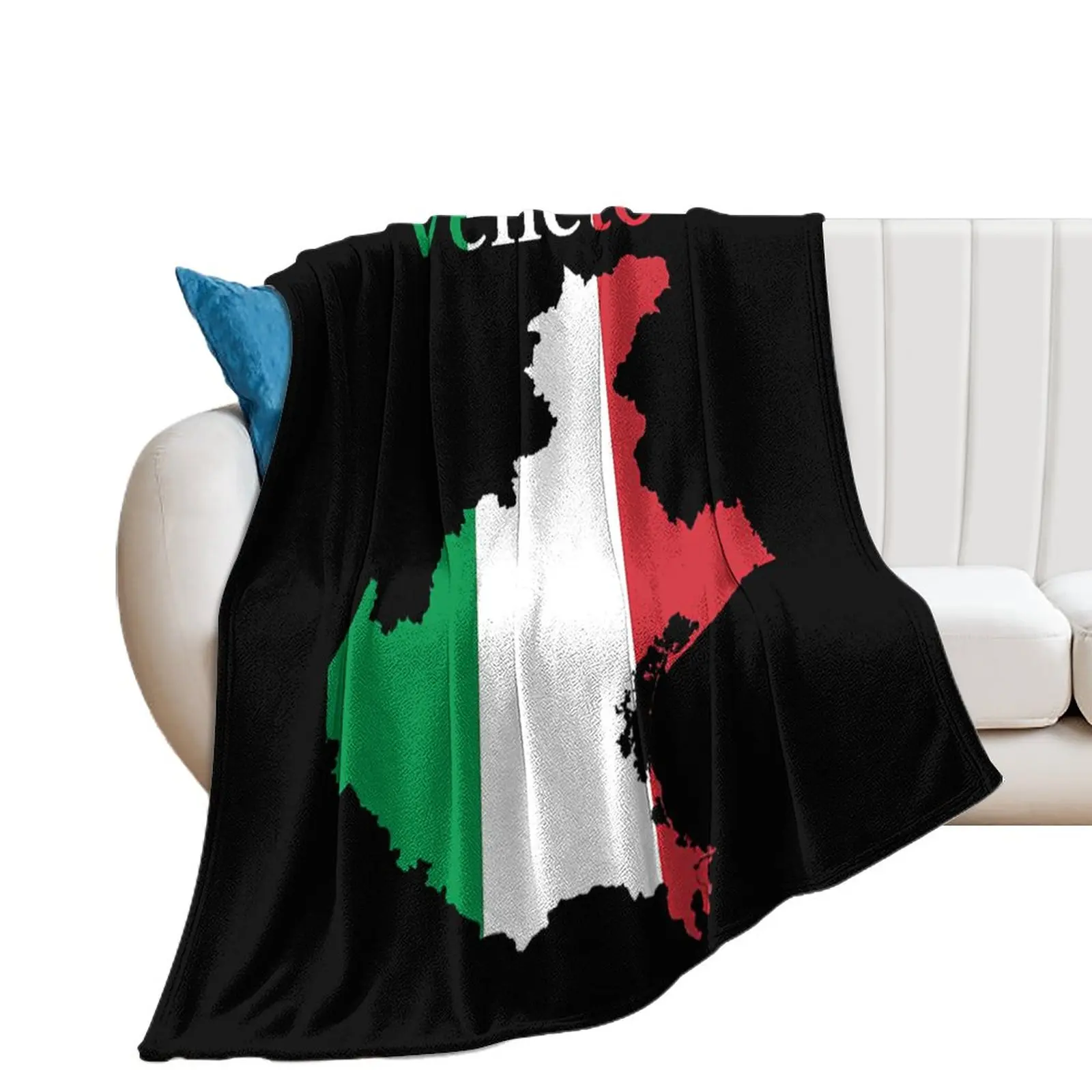 

Sports Activities Veneto Map Italy Italian Region Woolen Blanket Premium Resist Wrinkling Super Soft Wall Hangings