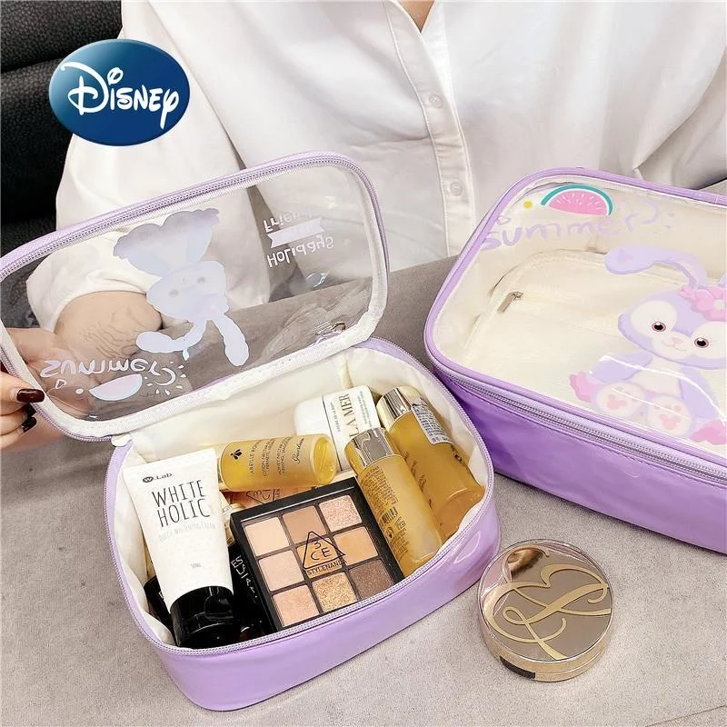 

Disney Xingdailu Fashion Women's Cosmetic Bag Luxury Brand Cosmetic Bag Pvc Waterproof Transparent Large-capacity Lipstick Bag