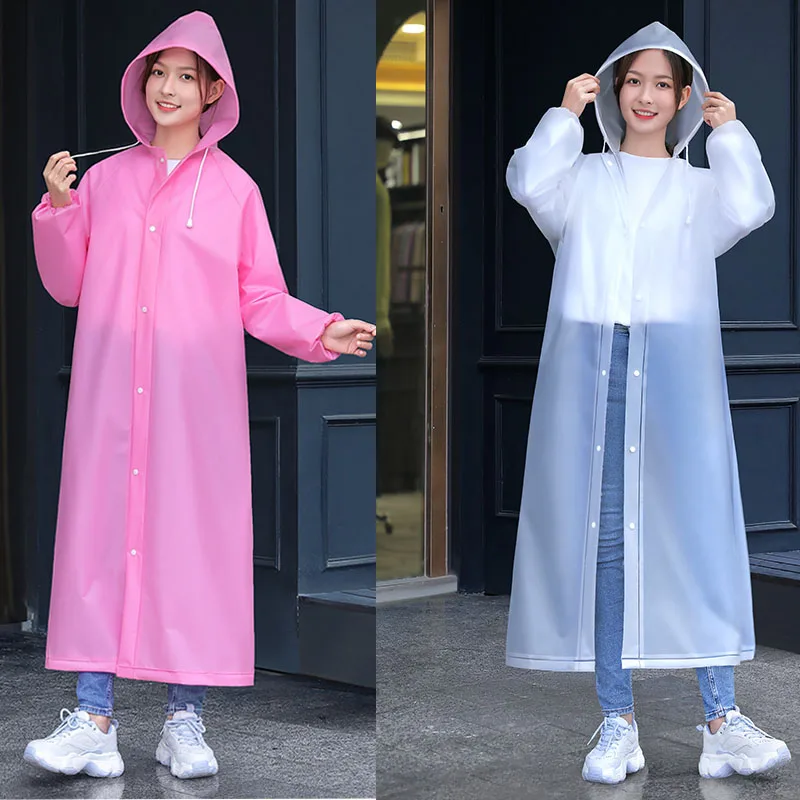 

2022 Kawaii аниме удобное портативное дождевое пончо для взрослых и детей одноразовый очень толстый аварийный водонепроницаемый дождевик подар...