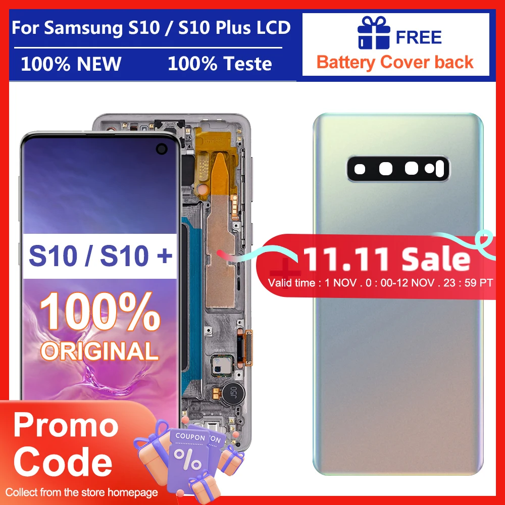Najtaniej 100% Oryginalny S10 LCD Z Ramką Do Samsung Galaxy S10 Plus G975fd G975F G975 Wyświetlacz Lcd S10 G973 G973F Ekran Dotykowy Digitizer Ceny 100% Oryginalny S10 LCD Z Ramką Do Samsung Galaxy S10 Plus G975fd G975F G975 Wyświetlacz Lcd S10 G973 G973F Ekran Dotykowy Digitizer