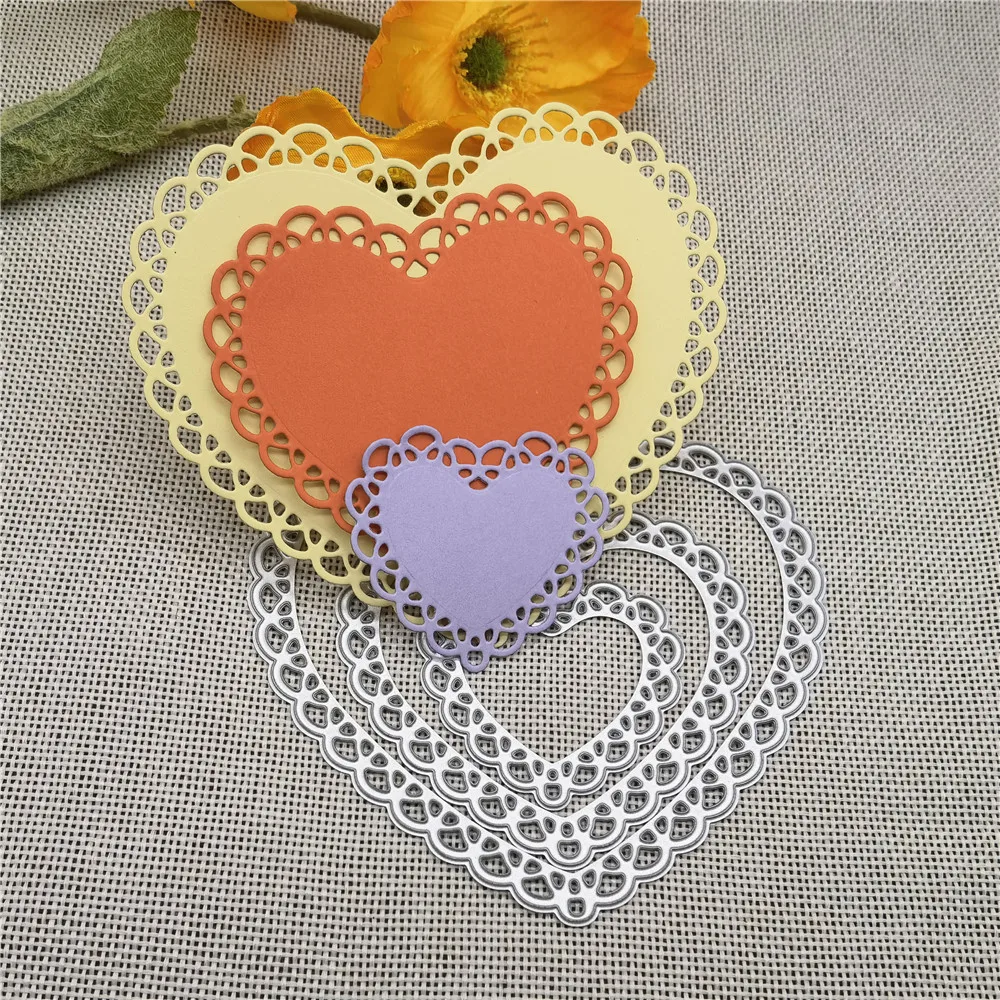 Красивые трехслойные металлические трафареты персика трафареты для «сделай сам» Скрапбукинг декоративное тиснение ручная работа штамповочный шаблон