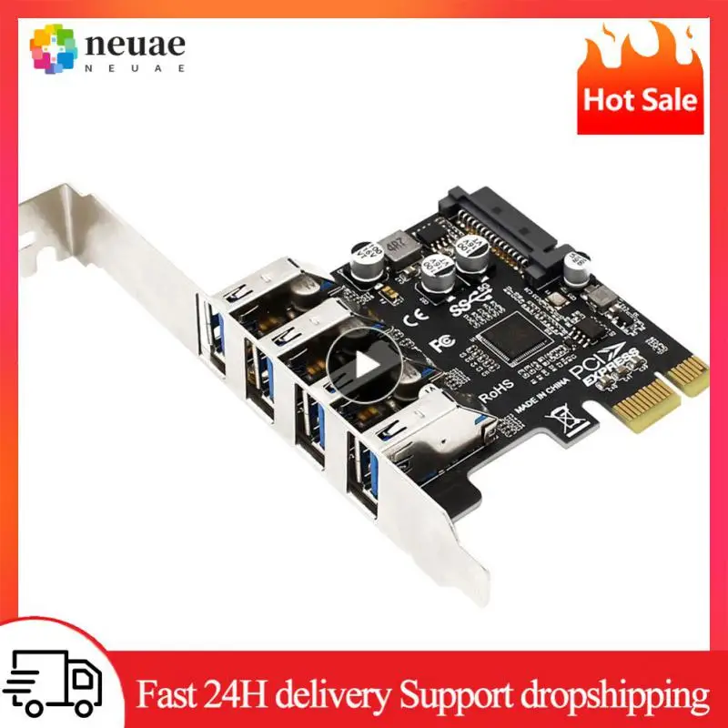 

Dual Power Supply Pci E To Usb 3.0 Converter Controller Chip Port Protection Pci-e Express Controller Expansion Adapter Card