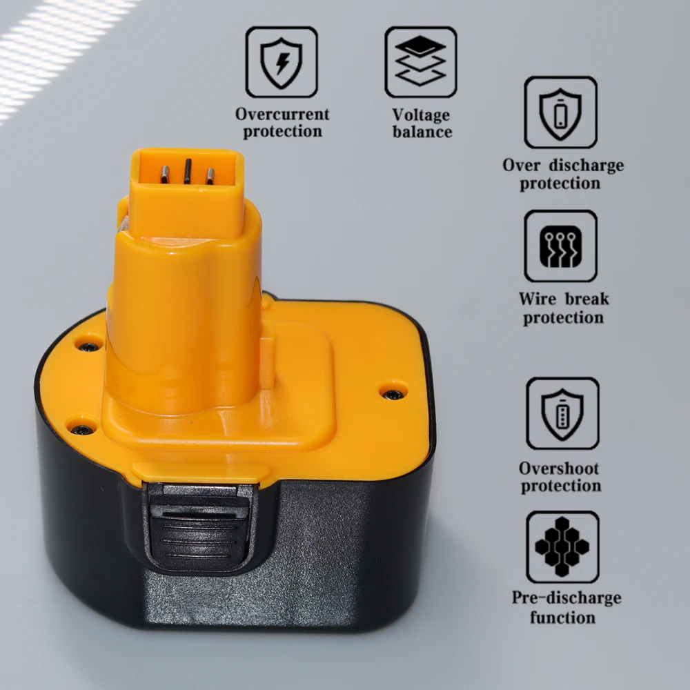 Аккумулятор для Dewalt 12 В 4 8 Ач DE9074 DWCB12 A9252 DE9071 DE9501