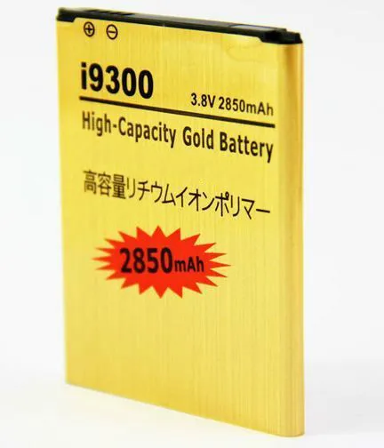 

Battery Replace Gold Batery 2850mAh For Samsung Galaxy S3 i9300