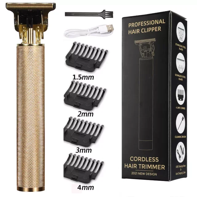 

Машинка для стрижки волос с зарядкой от USB, профессиональный триммер для бороды, перезаряжаемая новая машинка для стрижки, Мужская бритва, т...