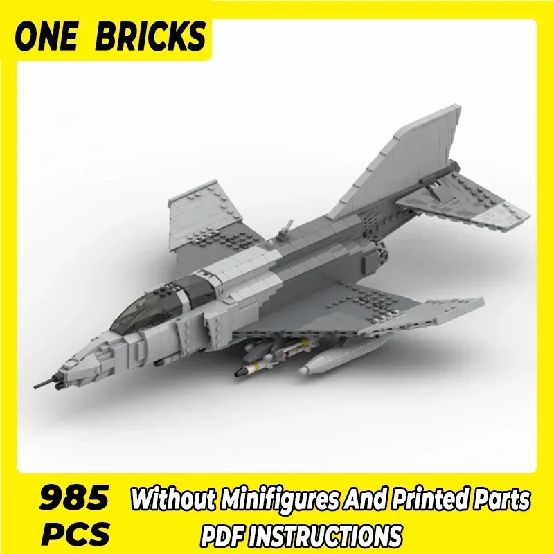 Moc строительные кирпичи военная модель F-4G Wild Weasel Fighter технология модульные блоки