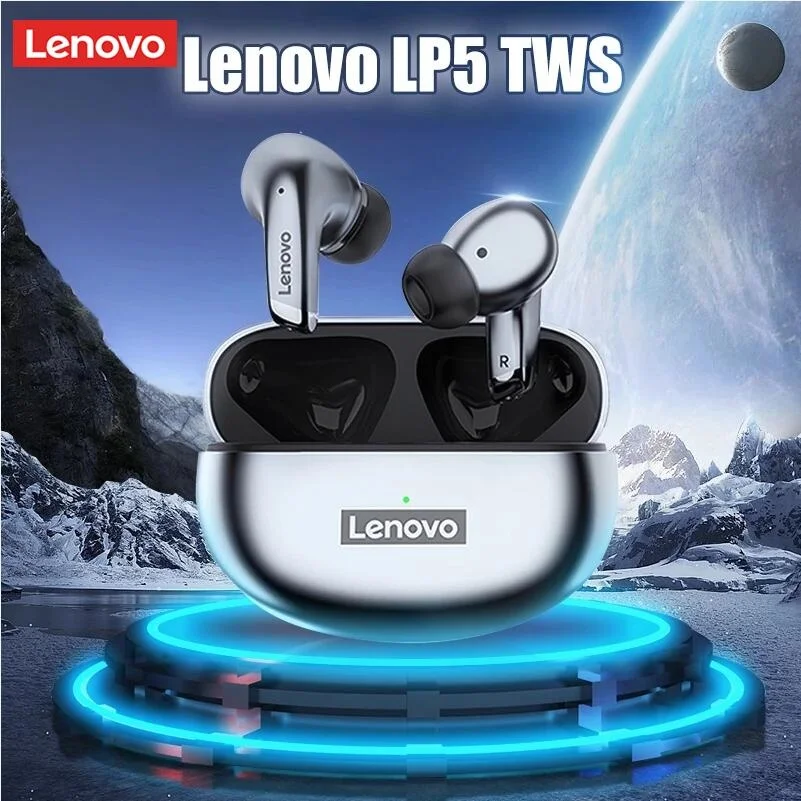 

Lenovo LP5 Wireless Headphone TWS Bluetooth Earphones 9D Stereo Sport Headset Waterproof Bass Earbuds Touch Control with Mic