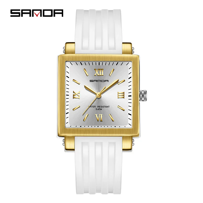 SANDA 2023 New Casual Women's Watches 50M Waterproof Sports Wristwatch for Female Watch Fashion Clocks relogio feminino 3208