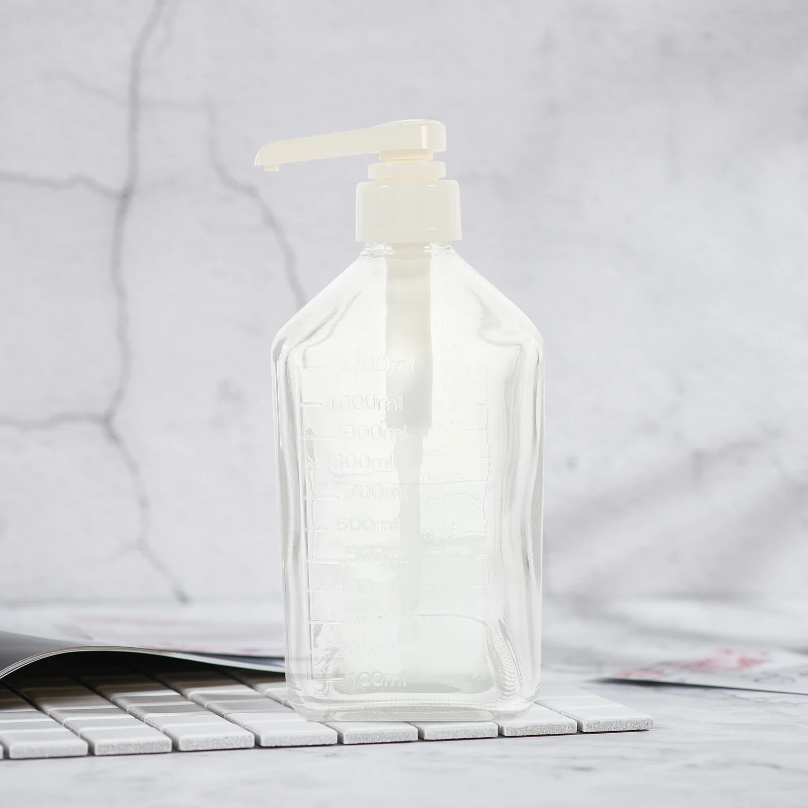 

Empty Bottle Sugar Syrup Pump Bottle Dispenser Syrup Storage Bottle