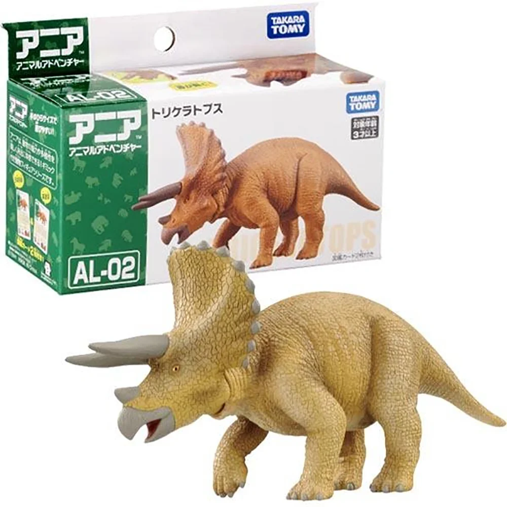 

Takara Tomy Tomica Ania animal adventure AL-02 Triceratops hot super educational diecast animal figures funny baby dolls toys