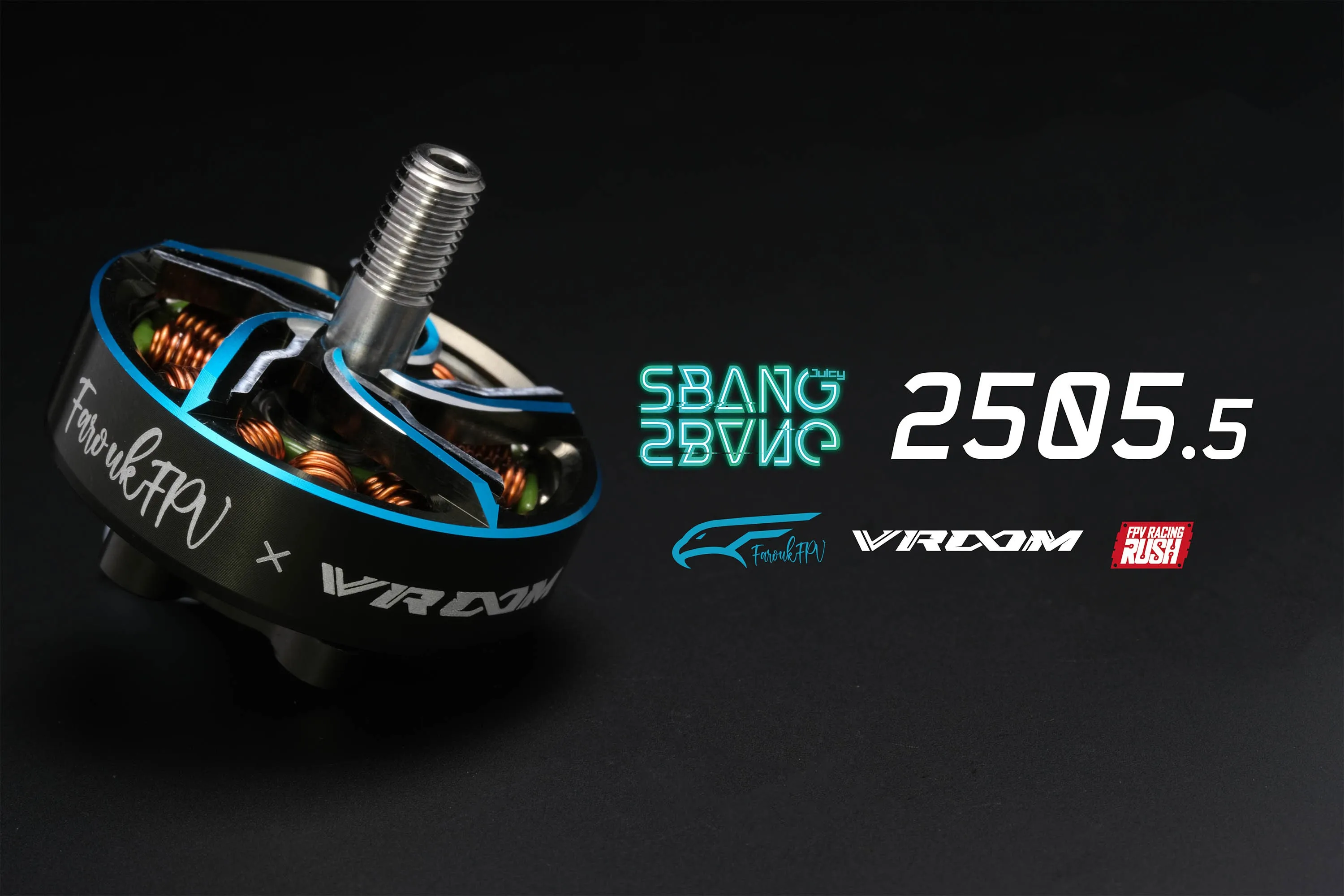 RUSHFPV VROOM 2505 5 2000KV 6S SBANG бесщеточный двигатель пик FaroukFPV для 5-дюймового FPV