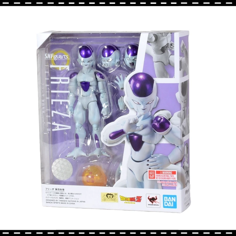 

Anime Peripherals Bandai Shf Seven Dragon Ball Frieza Fourth Form Joint Movable Figure Model Ornament Toy Collection Gift