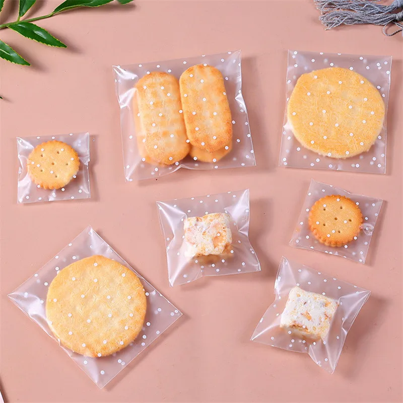 

100pcs/Lot Matte Frosted Plastic Bag for Bread Cake Bakery Supply Business Handmade Cookie Packaging Pot Printed Ziplock Bags