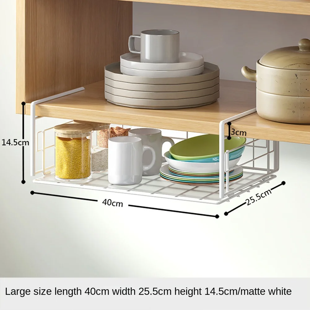 

Under Shelf Basket, Under Shelf Wire Baskets Hanging Baskets Under Shelves Storage Rack for Kitchen Bookshelf Pantry