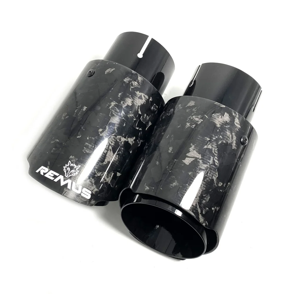 1 шт. Remus Logo новый автомобильный стиль кованое волокно углеродистая нержавеющая