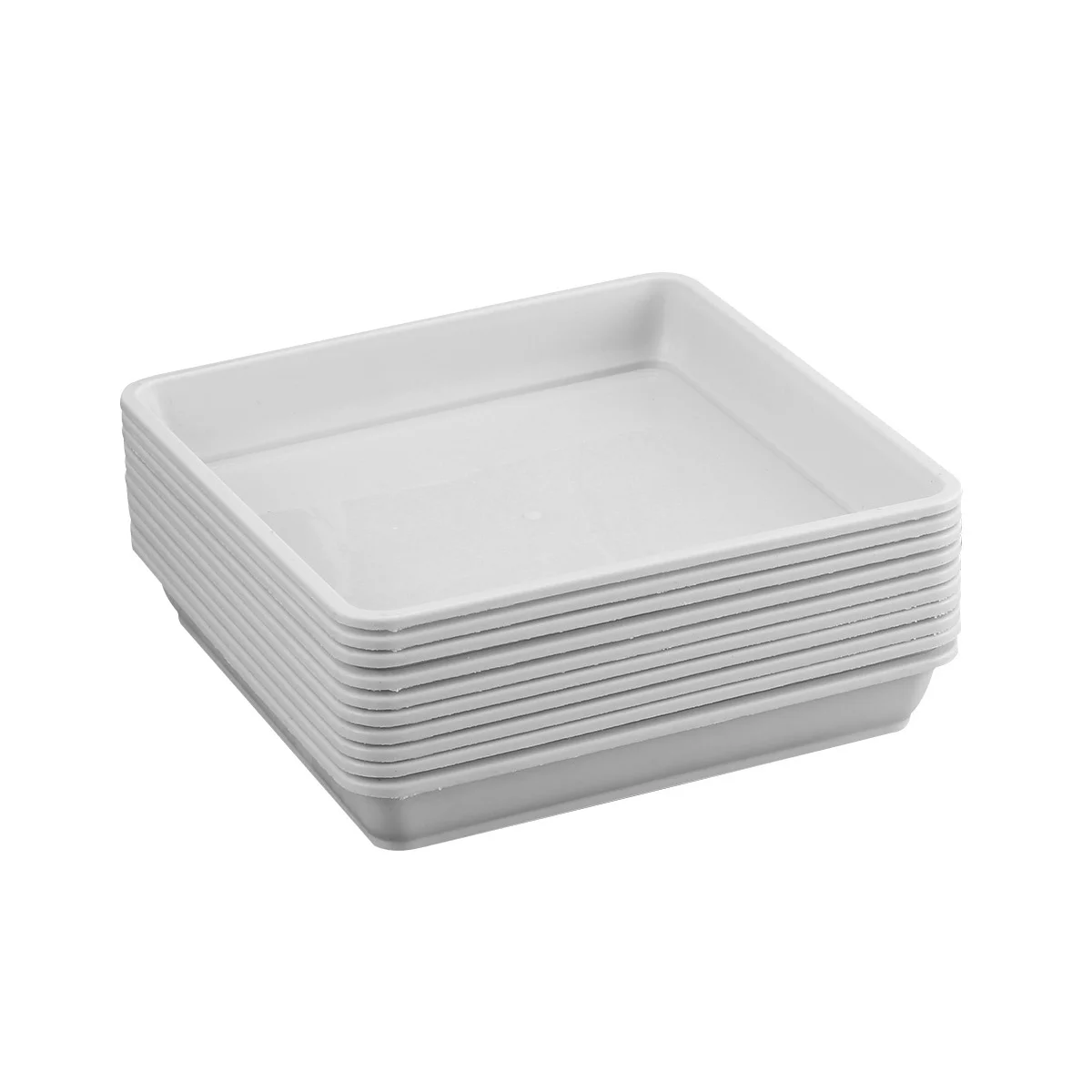 

10 PCS Jewelry Tray Plastic Trays Ring Tray Jewelry Saucer Dresser Tray Terra Saucer Water Tray