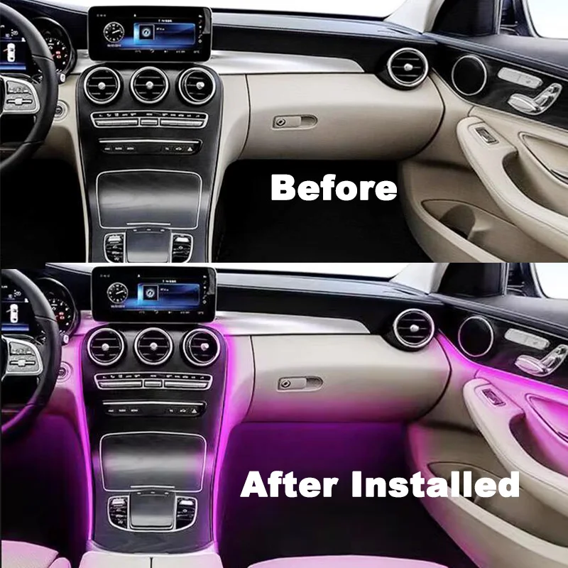 Внешнее освещение автомобиля для Mercedes Benz C Class W205 2015-2021 вентиляционные отверстия