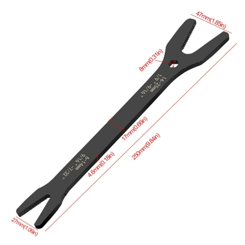 6-25 мм/3-17 мм гаечный ключ Torx двусторонний самозатягивающийся регулируемый