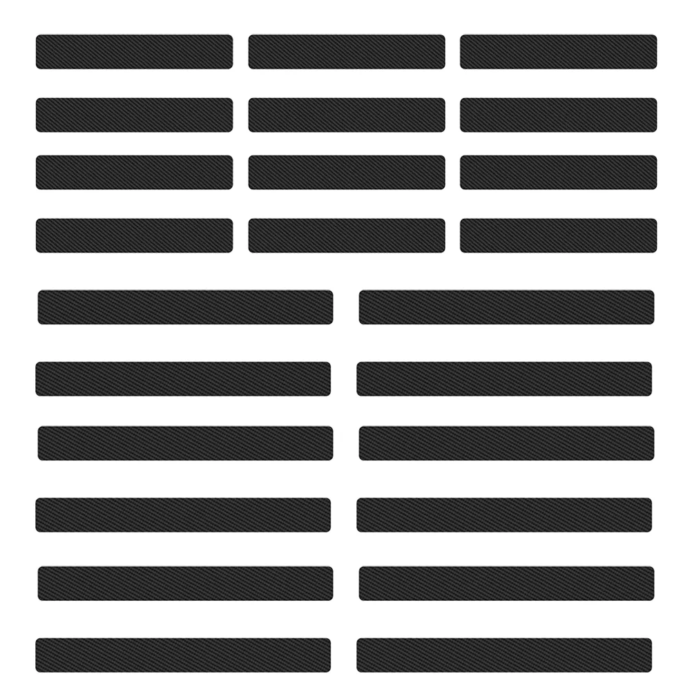 

24Pcs Bumper Stickers Car Bumper Protector Door Sill Protector Car Door Sill Protector Carbon Car Door Sills Stickers