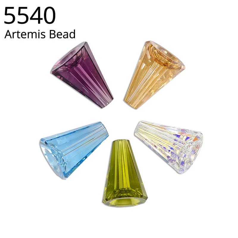 

(1 Piece) 5540 Artemis Bead Rhinestone Original Crystal from Austria for Earrings Necklace Jewelry Making Home Decoration