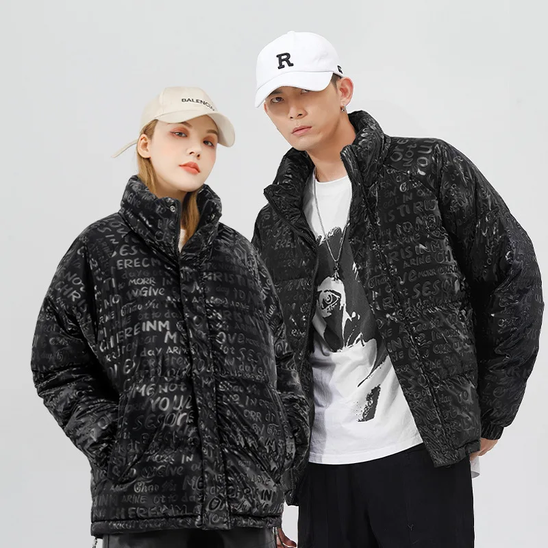 pu lint padded men's winter padded jacket jacket tide brand ruffian handsome padded jacket Men's winter jackets parkas Man coat