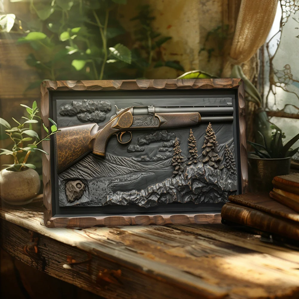 Винтажный эффект Ремингтон 870 искусство дробовика декоративная металлическая