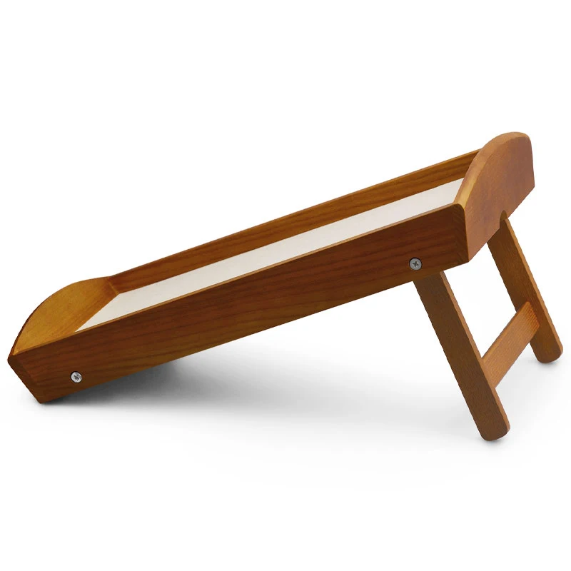 Oirlv Foldable Wooden Jewelry Stand Wooden Fold Display Stand Desk Solid Wood Jewelry Tray For Jewelry Display Storage Organizer