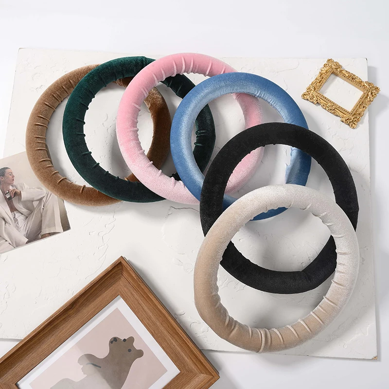 

Плойка бархатная без тепла, круглая повязка на голову, бигуди, спиральная плойка, грушевидный цветок, для волос, парикмахерские инструменты ...