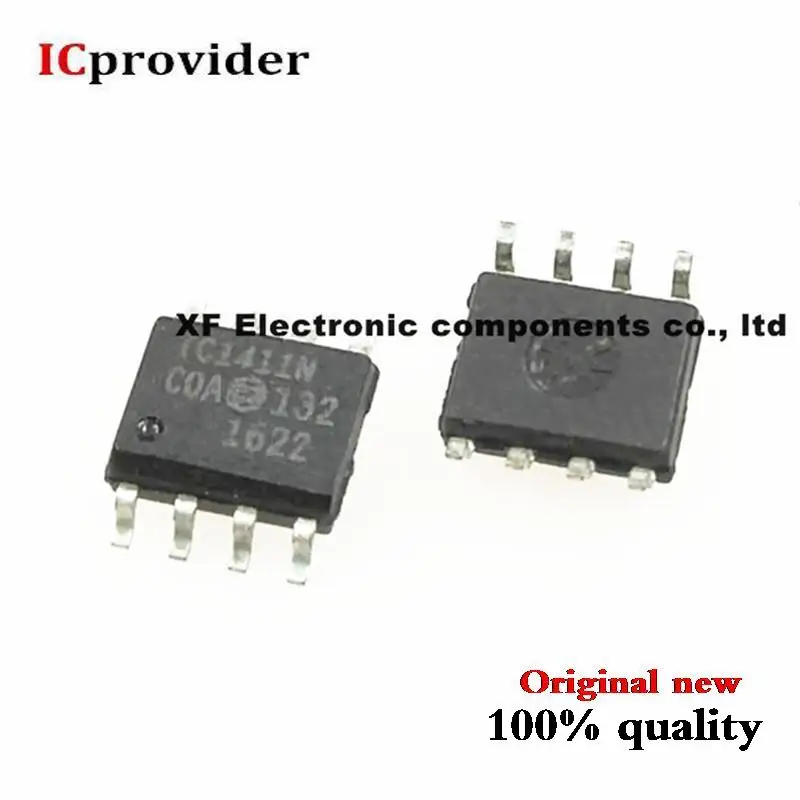 10pcs/lot TC1411NCOA TC1411N TC1411 MOSFET DVR 1A HS SOP8 IC Best quality | Электронные компоненты и