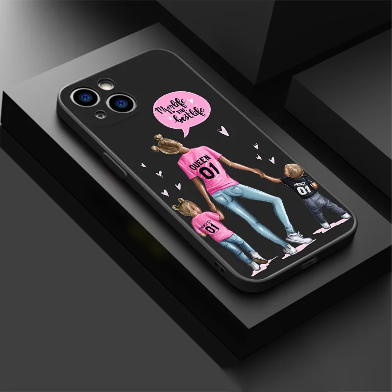 Черный матовый чехол для телефона iphone 16 15 14 13 12 Mini 11 16Pro Max 7 8 Plus X XS XR мягкий с