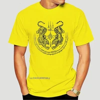 men t shirt twin tiger sak yant muay thai fashion cotton s funny t shirt novelty tshirt women1 7960a