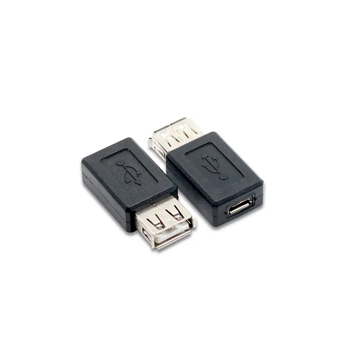 Переходник с USB 2 0 типа А на Micro B мама черный оптовая продажа |