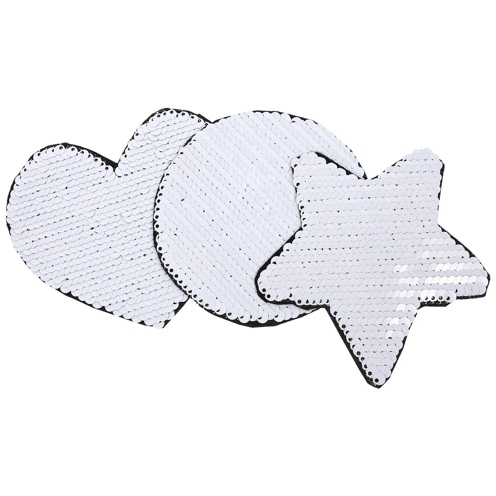 

Sewing Appliques Applique Cloth Sequins Diy Sequin Embroidery Embroideredsticker Stickers Iron Glitter Heat Heart Punk