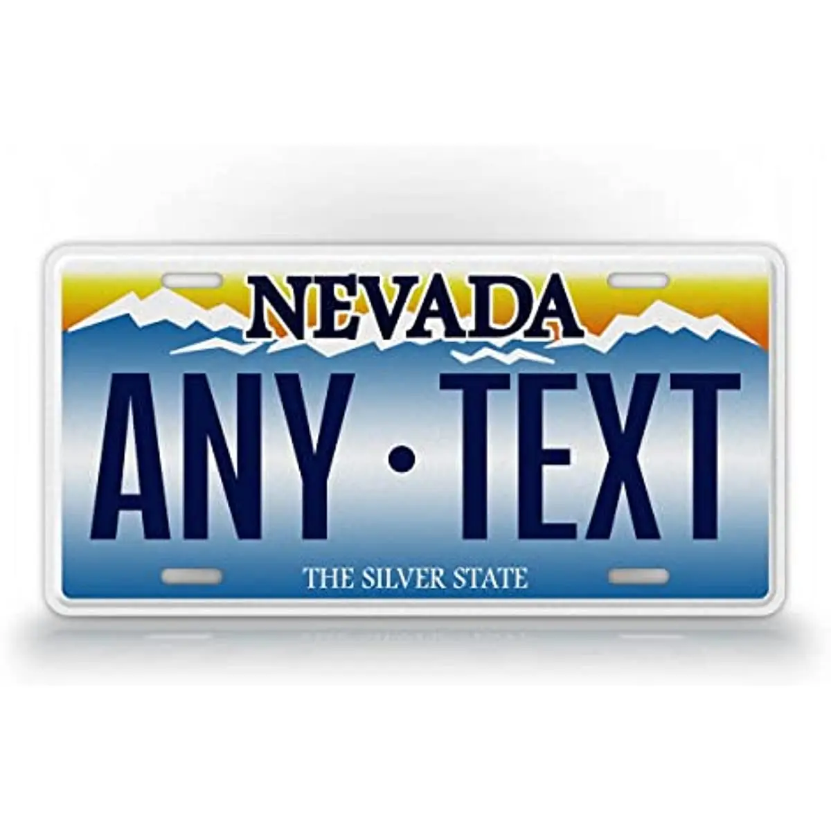 

Индивидуальный текст 2001-2015 номерной знак Невада любой текст персонализированный NV металлический автомобильный бирка серебряное настенное украшение металлический настенный знак