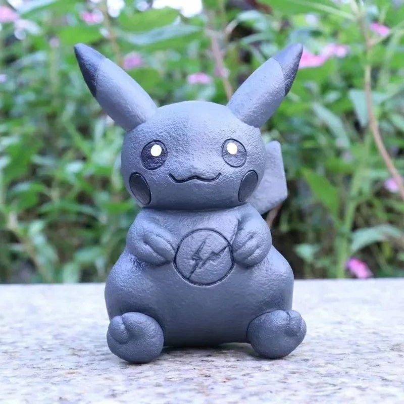 

Pokemon Figures Dark Pikachu Model 11cm Kawaii Action Figure Desktop Collect Cute Q Version Statue Toys For Children Kids Gift