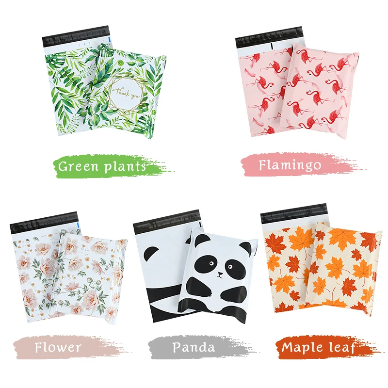 

10pcs 26x33cm Color Printed Poly Mailer Packaging Envelopes with Self Seal Courier Storage Bags Mailing bags Packaging Bags