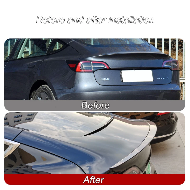 Задний спойлер для багажника Tesla Model 3 2017-2020 2021 2022 губа заднего из углеродного
