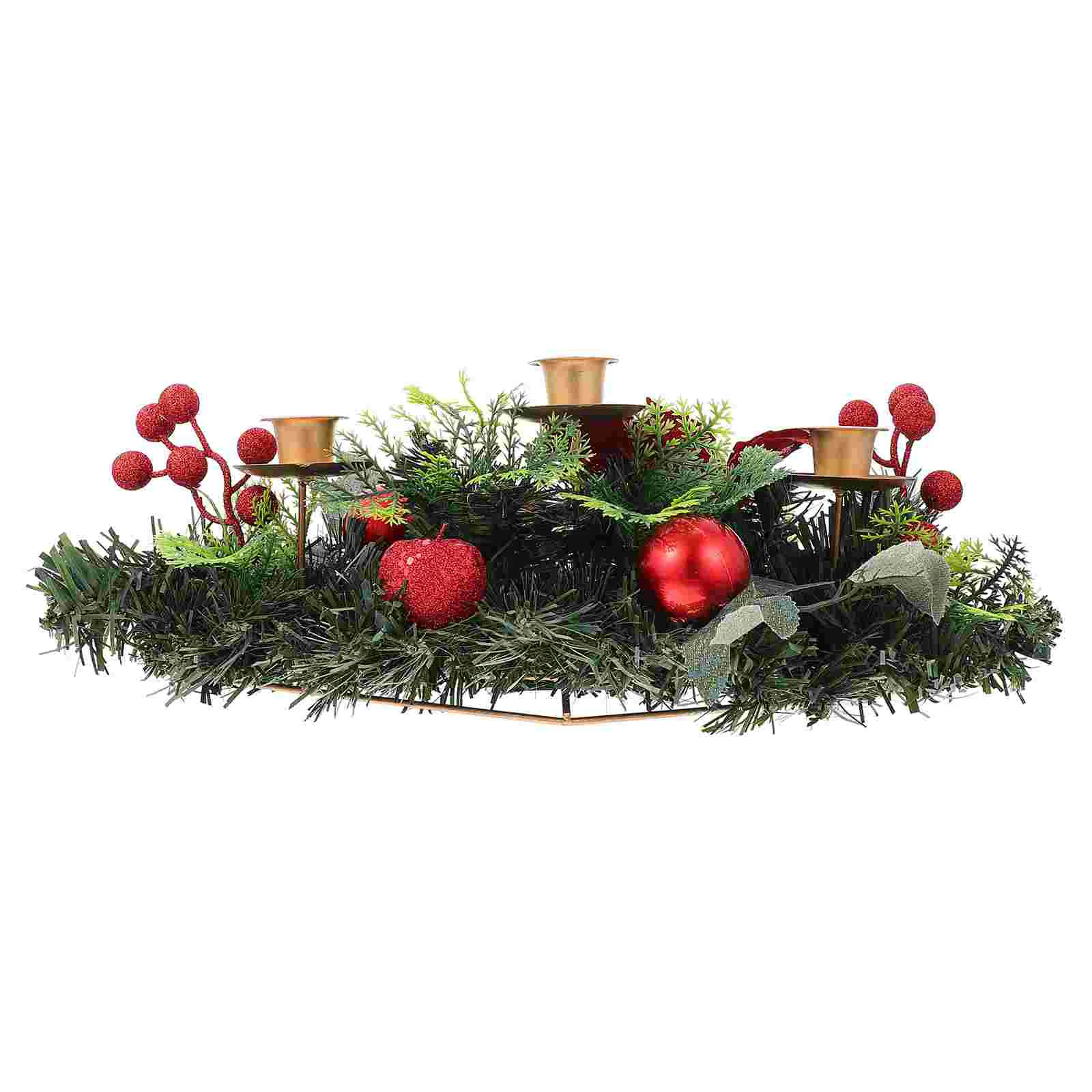 

Christmas Mini Wreath Xmas Wreaths Holder Stand Rings Holiday Ring Candleholder Pretty Iron Rustic Candlestick Tea Light Advent