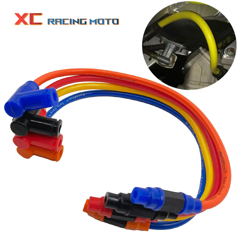

Motorcycle ATV 8.8mm Lgnition Coil Spark Plug Iridium Power Cable For Go Kart Yamaha Kawasaki HONDA SUZUKI CR CRF EXC Dirt Bike