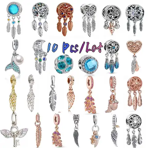 10 pcs./Lot Indian brush feather lover Dreams Bracelet necklace Women's pendants Catter Dreams Jewelry Gifts for Friends