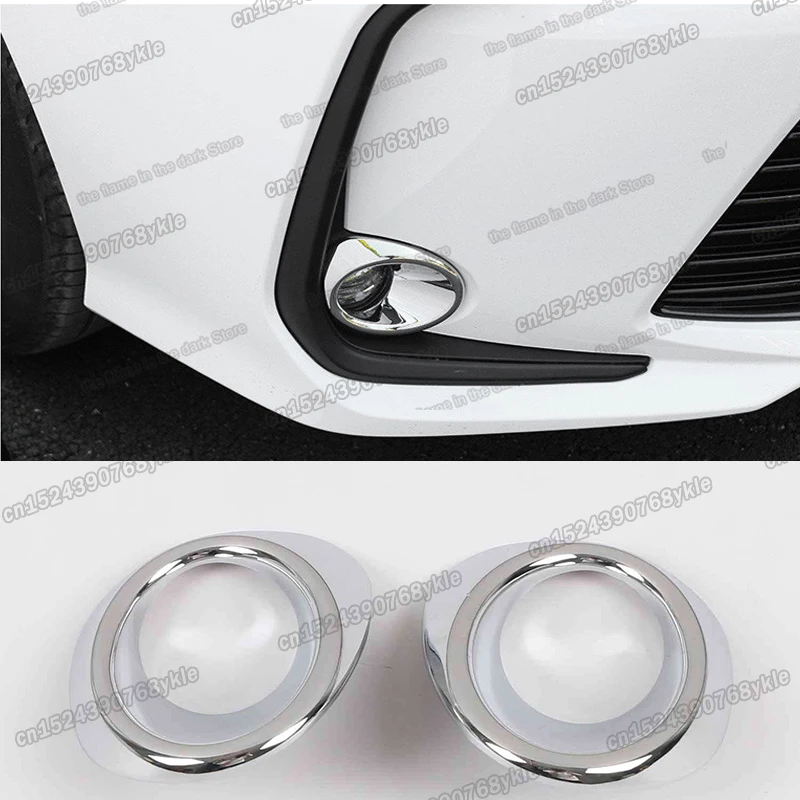 Передние противотуманные кольца из углеродного волокна для toyota corolla 2019 2020 2021 2022