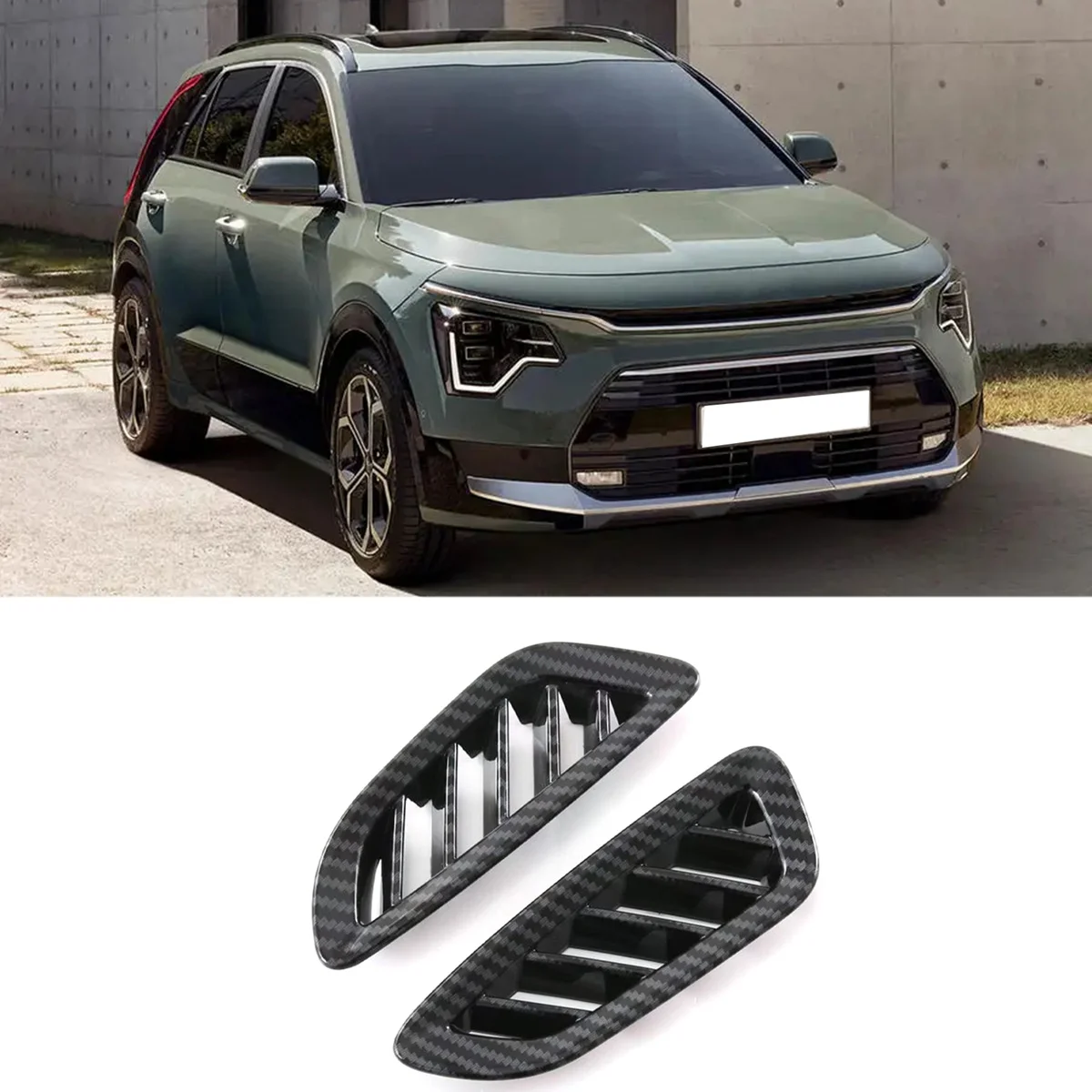 Для Kia NIRO 2022 углеродное волокно приборная панель автомобиля воздуховыпускное