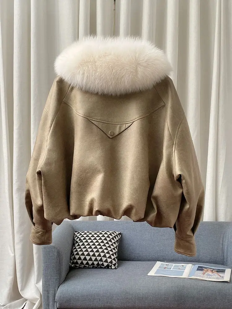 Высококачественное съемное зимнее пальто из искусственного меха женское с