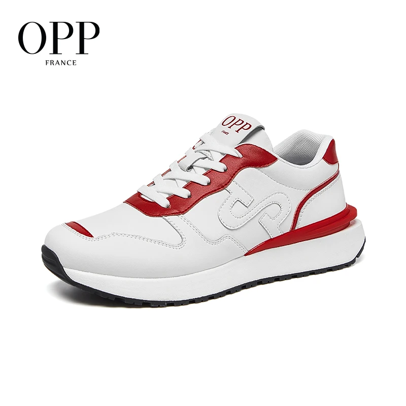 Opp Новые кроссовки элитная обувь спортивные из натуральной кожи балансирующая