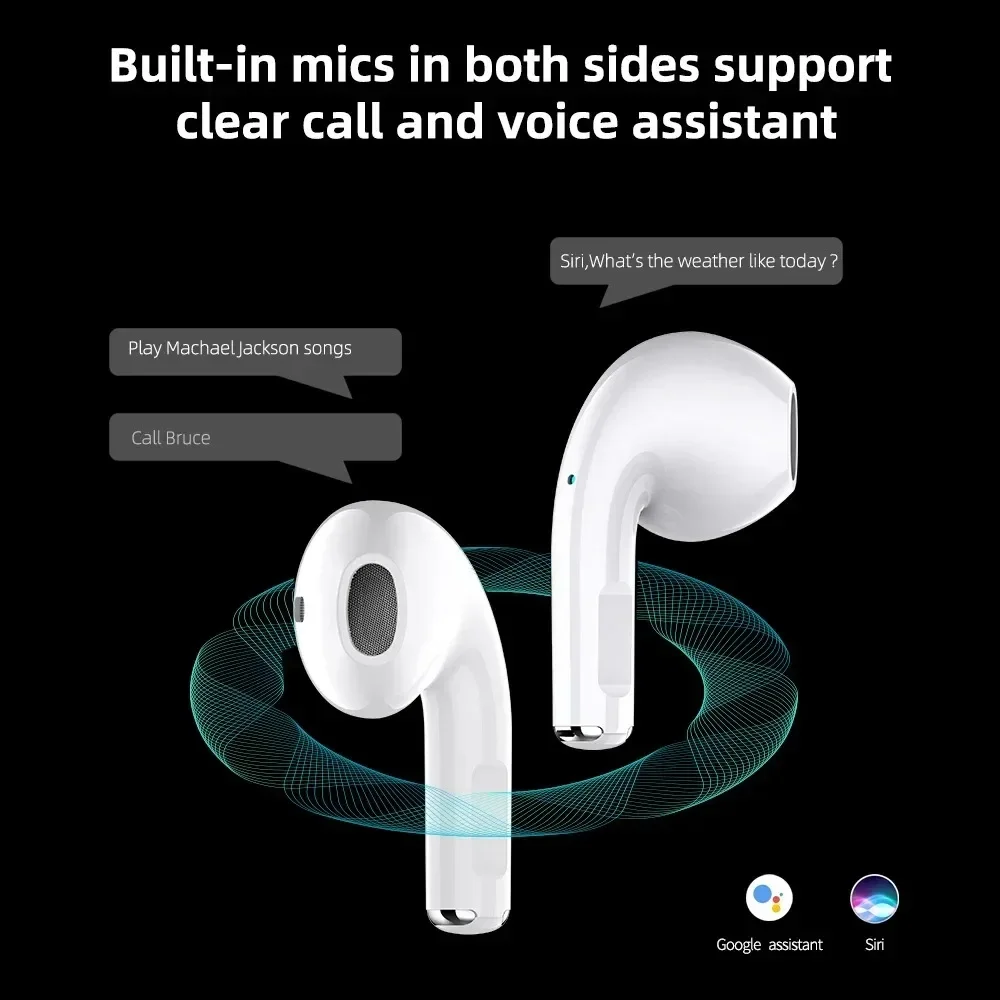 Bluetooth-совместимая водонепроницаемая гарнитура 5 0 с микрофоном для наушников iPhone
