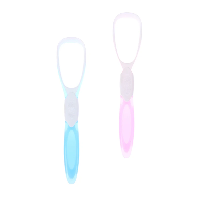 

2 Pcs Tongue Cleaner Scraper Tongue Scraper Reusable Dental Oral Hygiene Care Cleaning Tools Brush Tongue Fresh Breath For Adult