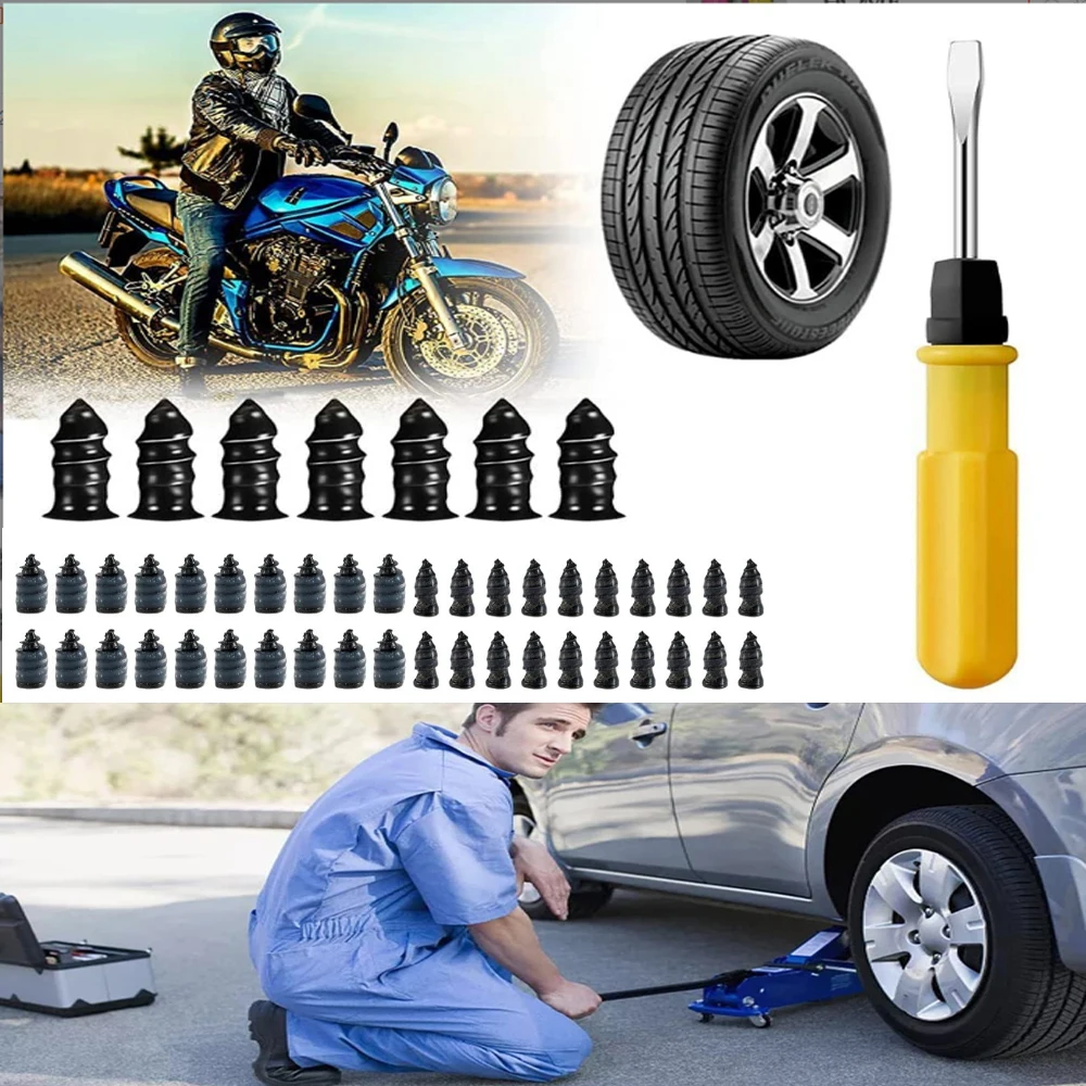 

Vacuum Tire Repair Nail Kits for Wheels Car Motorcycle Scooter Rubber Tubeless Tyre Repair Nail Tire Repair Tool Car Accessories
