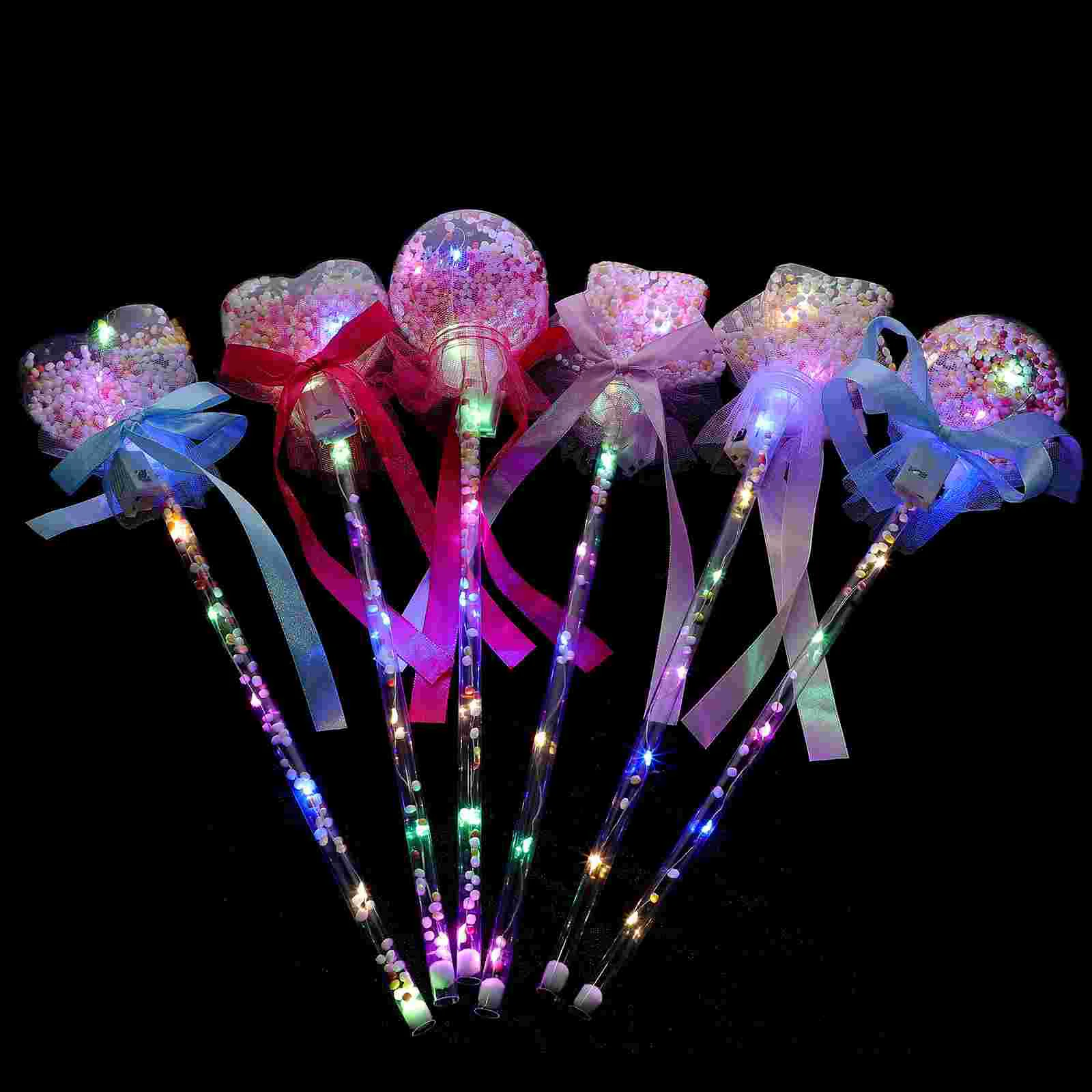 

Fairy Wand Balloonstick Sticks Party Led Lightgirls Star Glowing Girl Luminous Flashing Bubble Prop Shining Wands Kidsshape Toys