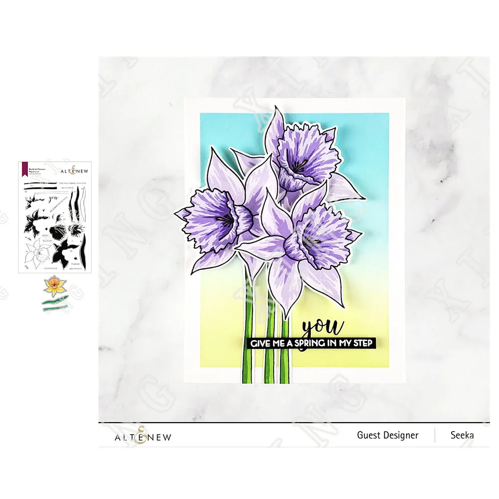 

Arrival 2022 New Spring Build a Flower Narcissus Metal Cutting Dies Stamps Handmade Diy Paper Card Scrapbook Decorate Craft Mold
