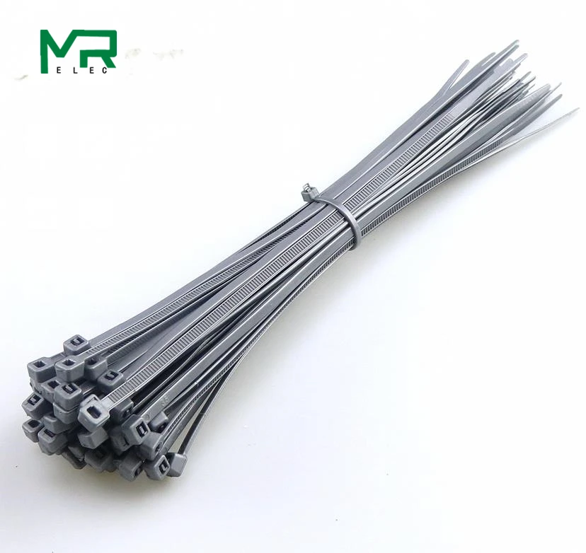 100/лот, 4*200 мм, ширина 3,3 мм, красочные заводские стандартные самоблокирующиеся пластиковые нейлоновые кабельные стяжки, проволочная стяжка на молнии 4x200